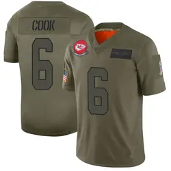 Nike Bryan Cook Kansas City Chiefs Youth Limited Camo 2019 Salute to Service Jersey