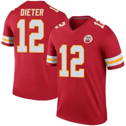 Nike Gehrig Dieter Kansas City Chiefs Youth Legend Red Color Rush Jersey